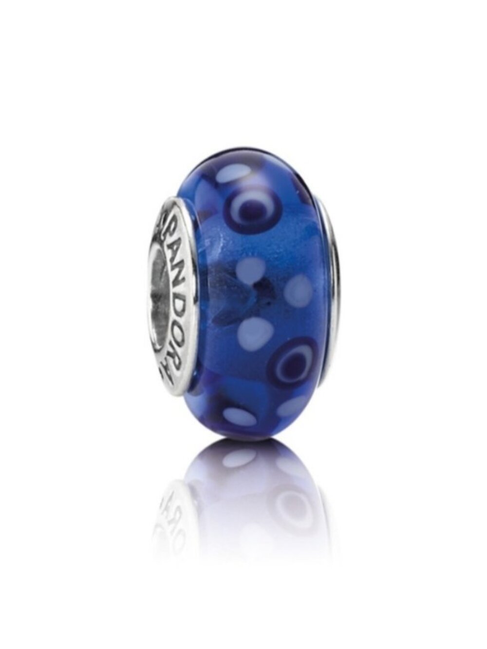 Pandora Murano Blue Bubbles Charm 790695 Sterling Silver 925 ALE